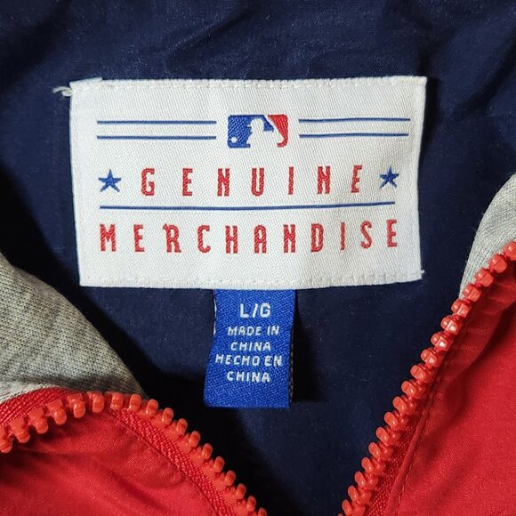 🐦⚾Vtg. MLB St. Louis Cardinals Genuine Merch. Pullover Windbreaker Jacket-L - Picture 4 of 4